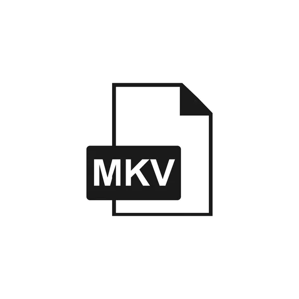 Icône de fichier mkv — Image vectorielle