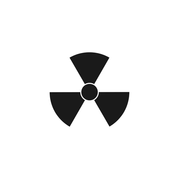 Símbolo de radiação. Estilo de design plano . —  Vetores de Stock