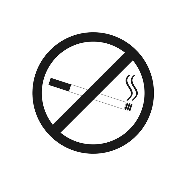 कोई धूम्रपान संकेत नहीं। वेक्टर अलग . — स्टॉक वेक्टर
