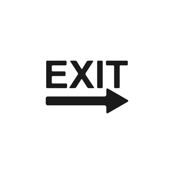 Exit ikon - vektor illustration — Stock vektor