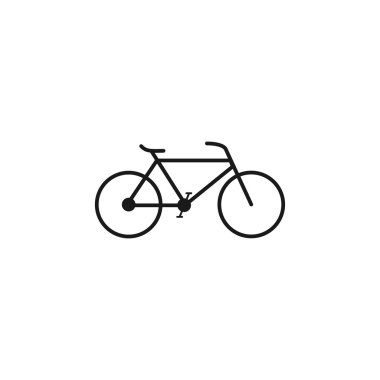 minimalist Bisiklet simgesi. vektör, eps 10