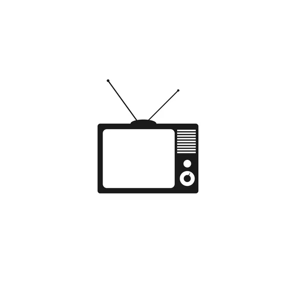 Televizyon vektör simgesi — Stok Vektör