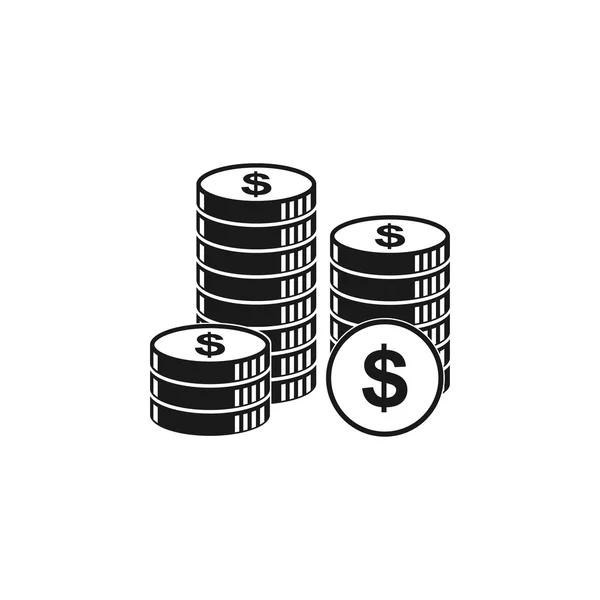 Stack of coins icon — Stock Vector