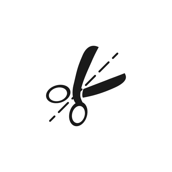 Scissors icon. Flat design style. — Stock Vector