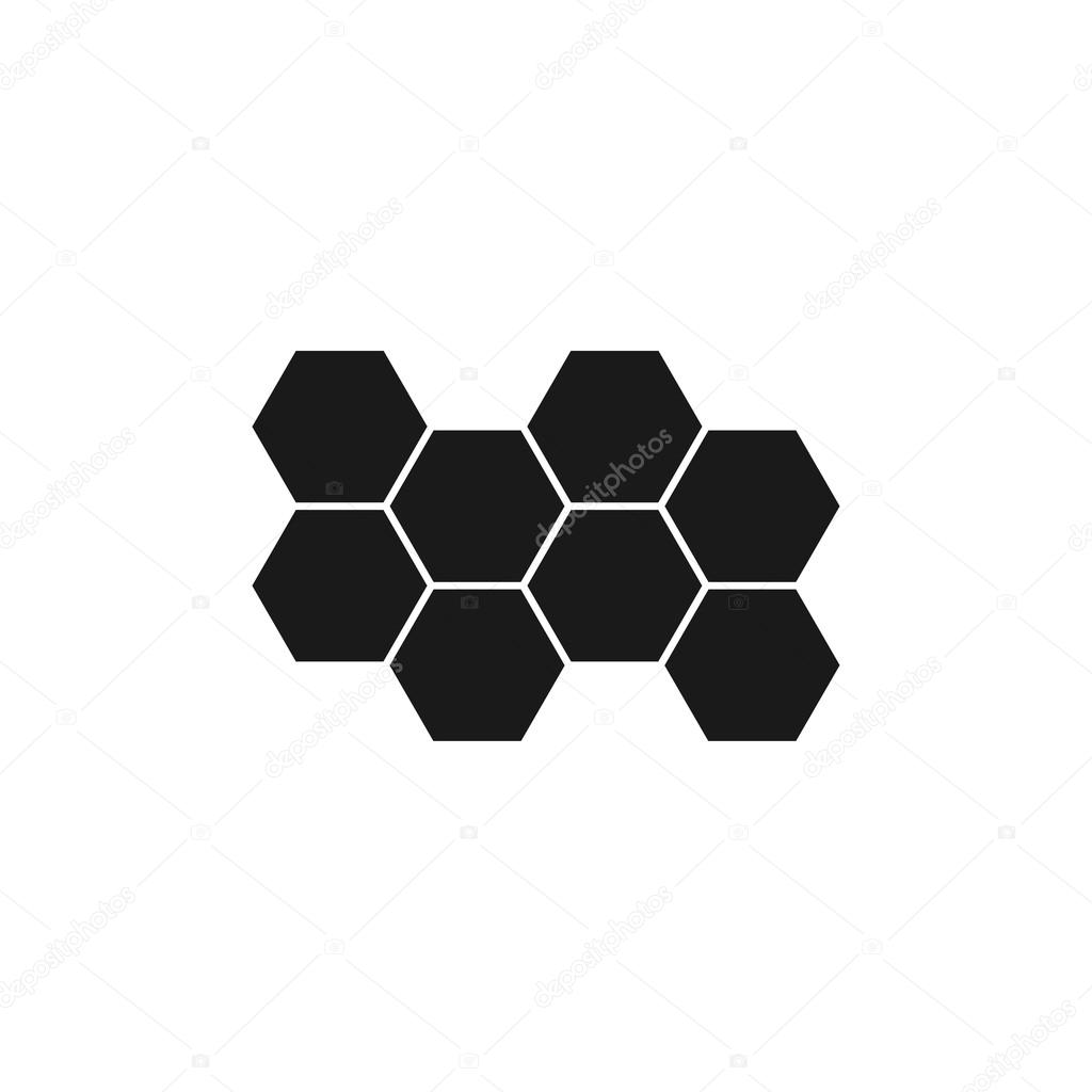 Honeycomb sign icon. Honey cells symbol.