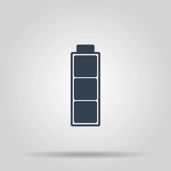 बैटरी आइकन. फ्लैट डिजाइन शैली . — स्टॉक वेक्टर