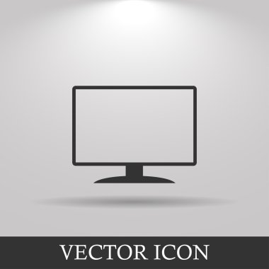 vektör monitör simgesini