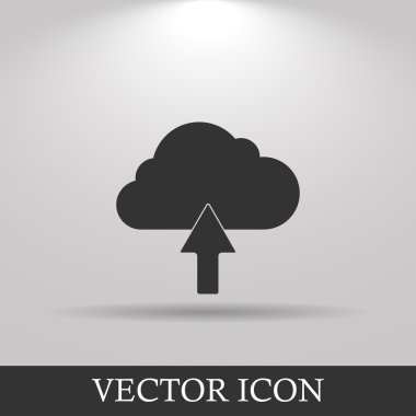 bulut simgesi, vektör illüstrasyonu.