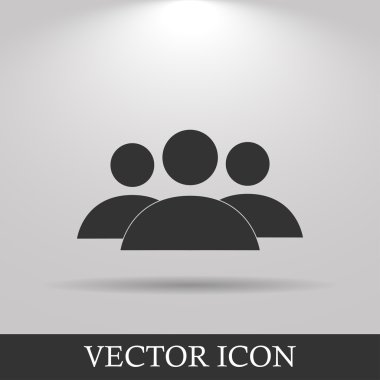 iş adamının düz simgesi