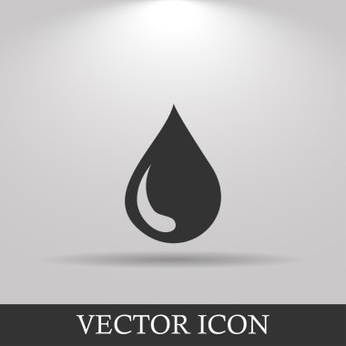 su simgesi, vektör çizim. düz tasarım stili