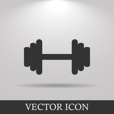 vektör modern düz dumbbell simgesi. eps10