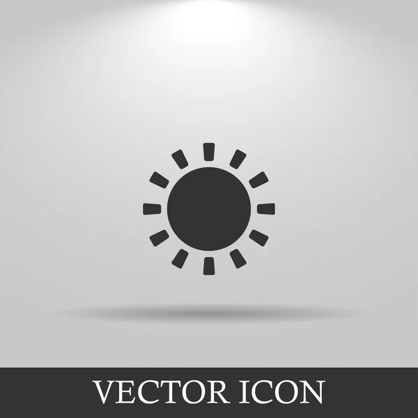 Icono del sol. diseño plano estilo eps 10. — Vector de stock