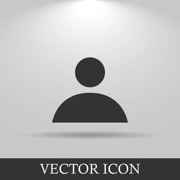 Icono plano de hombre de negocios — Vector de stock