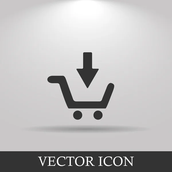 Carrito de compras Flat — Vector de stock