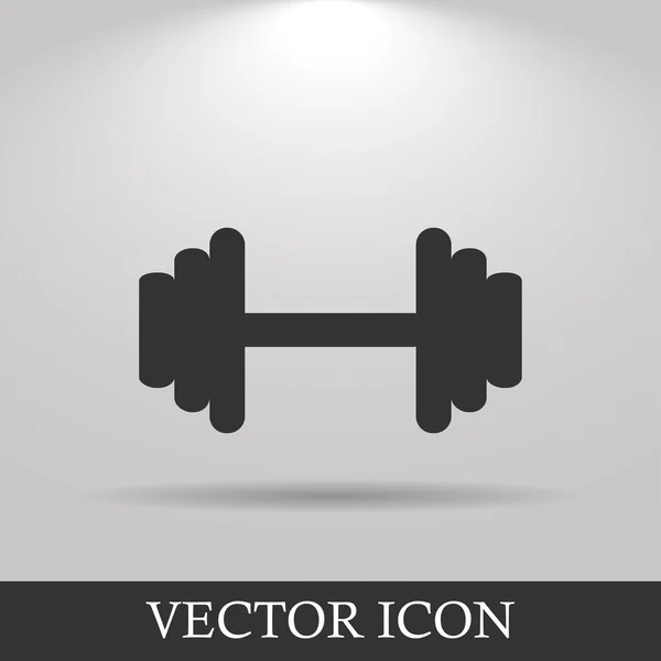 Vector moderno icono de mancuerna plana. Eps10 — Vector de stock