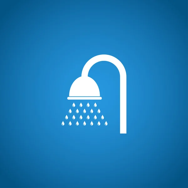 Shower icon. Flat design style — Stock Vector