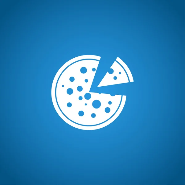 Pizza web pictogram — Stockvector