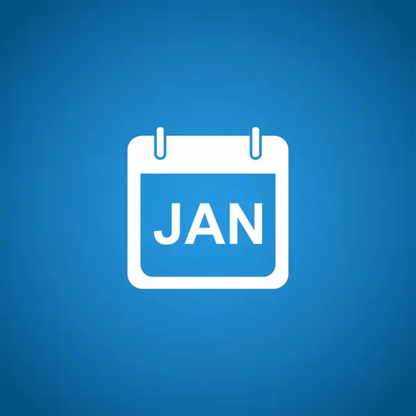 Simple Calendar.  Modern design flat style icon — Stock Vector