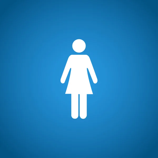 Vrouw - vector pictogram — Stockvector