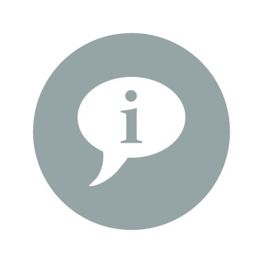 Ünlem işareti. Düz tasarım stili