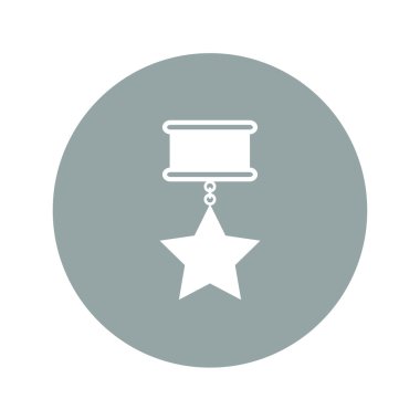 madalya simgesi. Düz tasarım stili