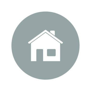 Ev simgesini. Düz tasarım stili.