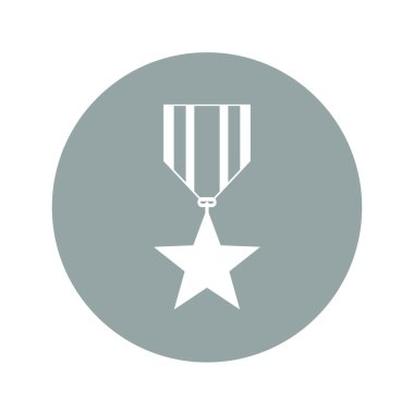 madalya simgesi. Düz tasarım stili