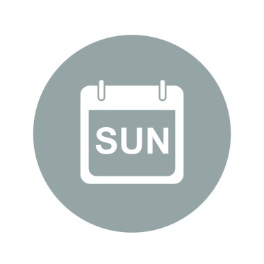 Haftanın günleri. Modern tasarım düz stil ikonu