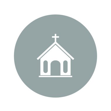 Kilise ikonu. Vektör İllüstrasyonu