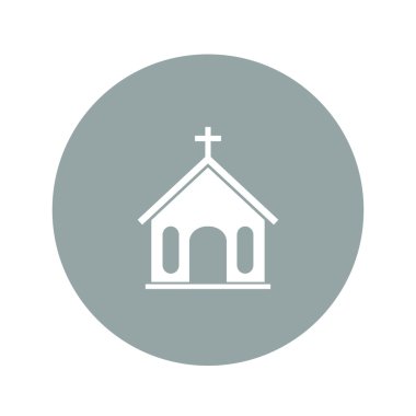 Kilise ikonu. Vektör İllüstrasyonu