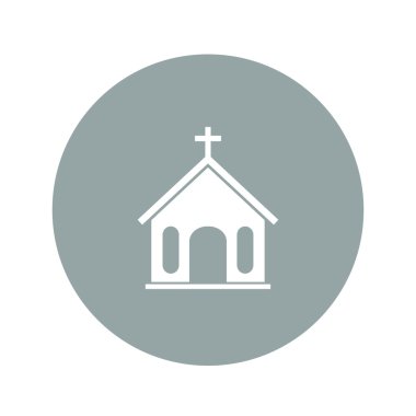 church icon. vector illustration clipart