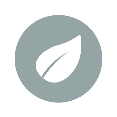 Yaprak simgesi tasarım. Düz tasarım stili.