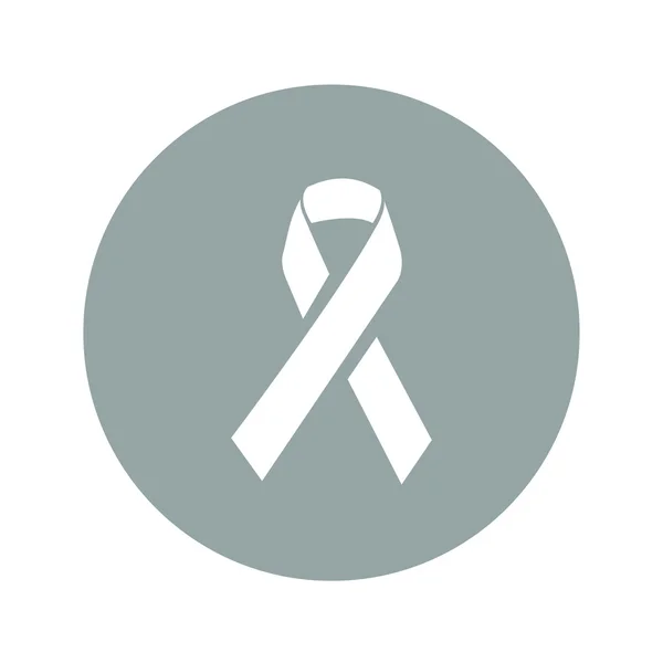 Vector signo de cinta de conciencia del SIDA o icono — Archivo Imágenes Vectoriales