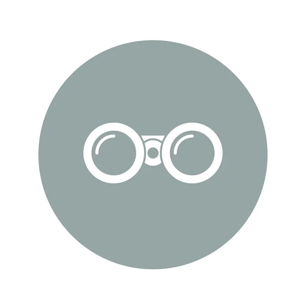 Icono binocular. Estilo de diseño plano — Archivo Imágenes Vectoriales