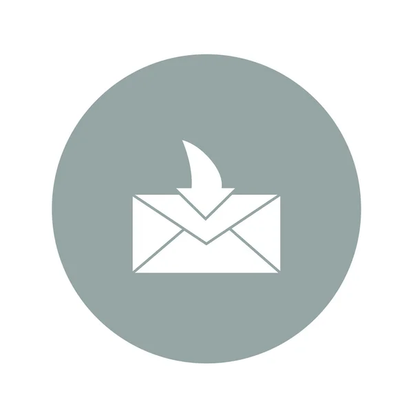 信封邮件标志。平面设计风格. — 图库矢量图片