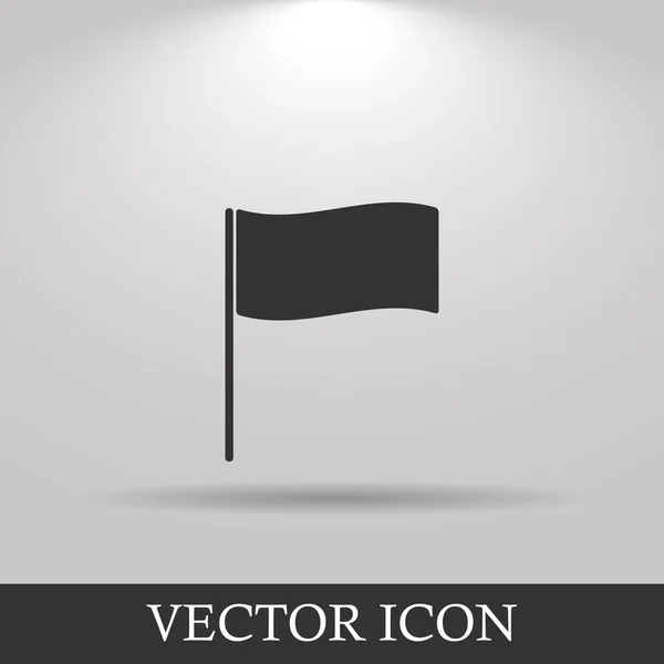 Flaggensymbol. Ortsmarkierungssymbol. Flacher Designstil. — Stockvektor