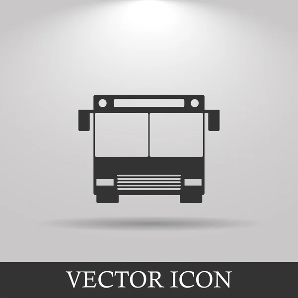 Icono del autobús. Estilo de diseño plano . — Vector de stock