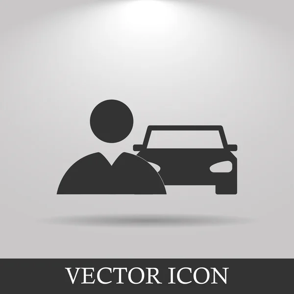 Icono del coche. estilo de diseño plano . — Vector de stock