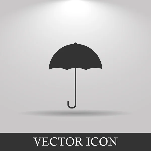 Знак зонтика. Символ защиты от дождя. Плоский дизайн. — стоковый вектор