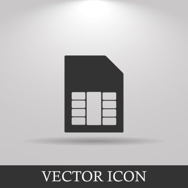 SIM kartı vektör simgesi