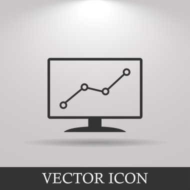 bilgisayar monitörleri ile farklı grafikler,