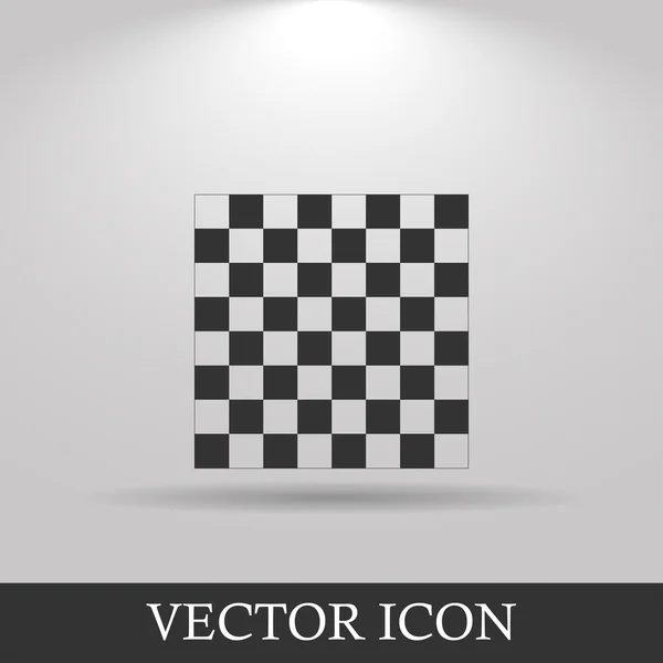 Деревянная шахматная доска. плоский вид сверху — стоковый вектор