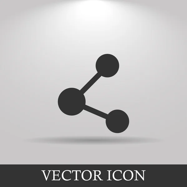 Compartir icono. Estilo de diseño plano . — Vector de stock