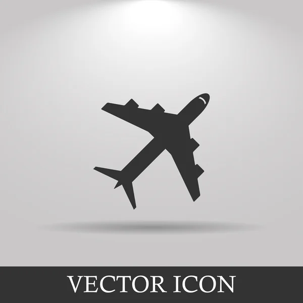 Icono de avión. Estilo de diseño plano . — Vector de stock