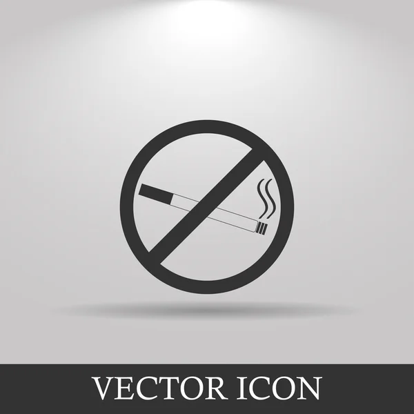 No hay señales de fumar. Vector aislado . — Vector de stock