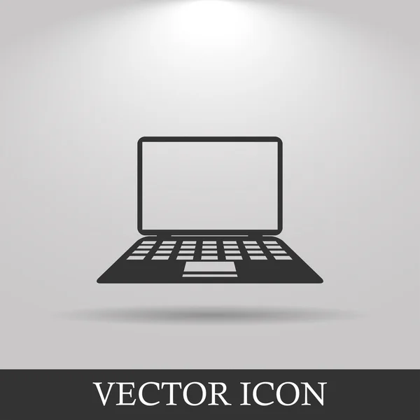 Icono del ordenador portátil ilustración — Vector de stock