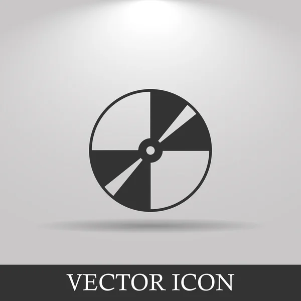 Icône vectorielle CD ou DVD — Image vectorielle