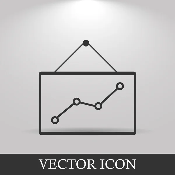 Computermonitore mit unterschiedlichen Diagrammen, — Stockvektor