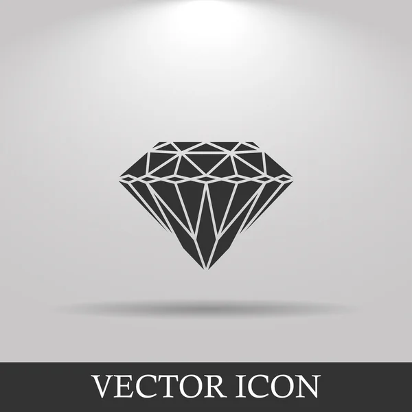 Icône diamant - Vecteur — Image vectorielle
