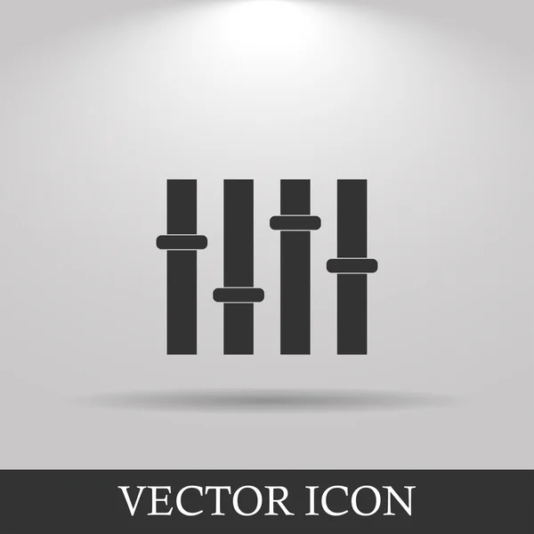 Ikona ekvalizéru. plochý — Stockový vektor